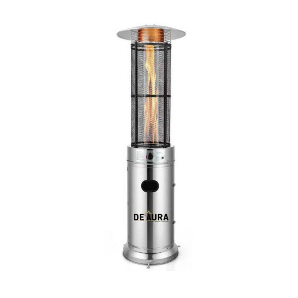 DEAURA HD ROUND FLAME SS GAS HEATER