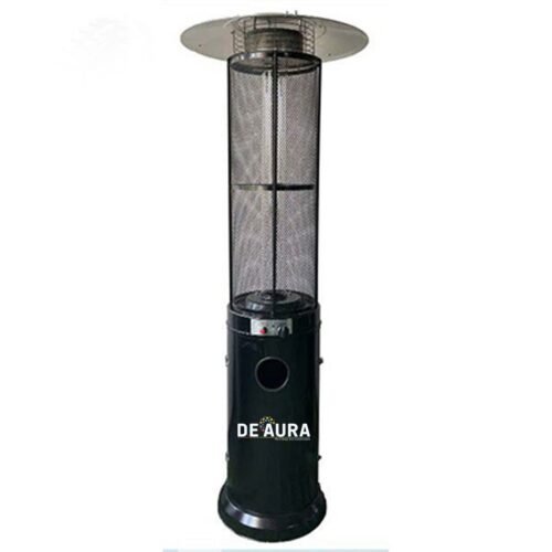 DEAURA HD ROUND FLAME GAS HEATER BLACK COLOR